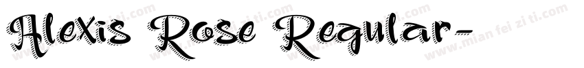 Alexis Rose Regular字体转换